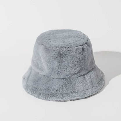 Funny Fashion Autumn Winter Leopard Fur Bucket Hat