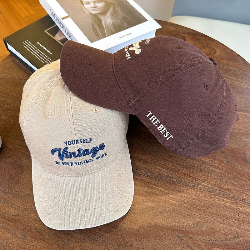 Letter Embroidery Baseball Hat For Men Women