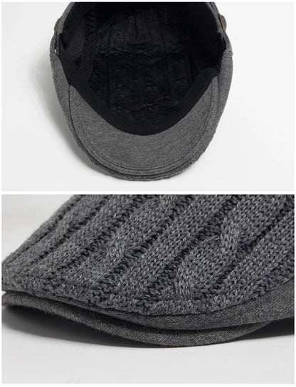 New Men Woman Beret Autumn And Winter Thickened Warm Knitted Berets