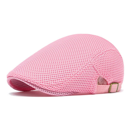 Perforated Mesh Bucket Hat Breathable Beret Women's Korean Style