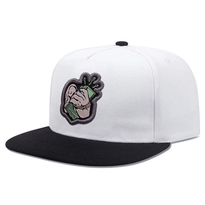 Creative Snapback Hat Handheld USD Embroidered Street Hip Hop Hat