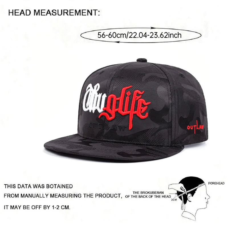 Fashion and Creative Snapback Hat Riot Life Embroidered Street Hip Hop Hat