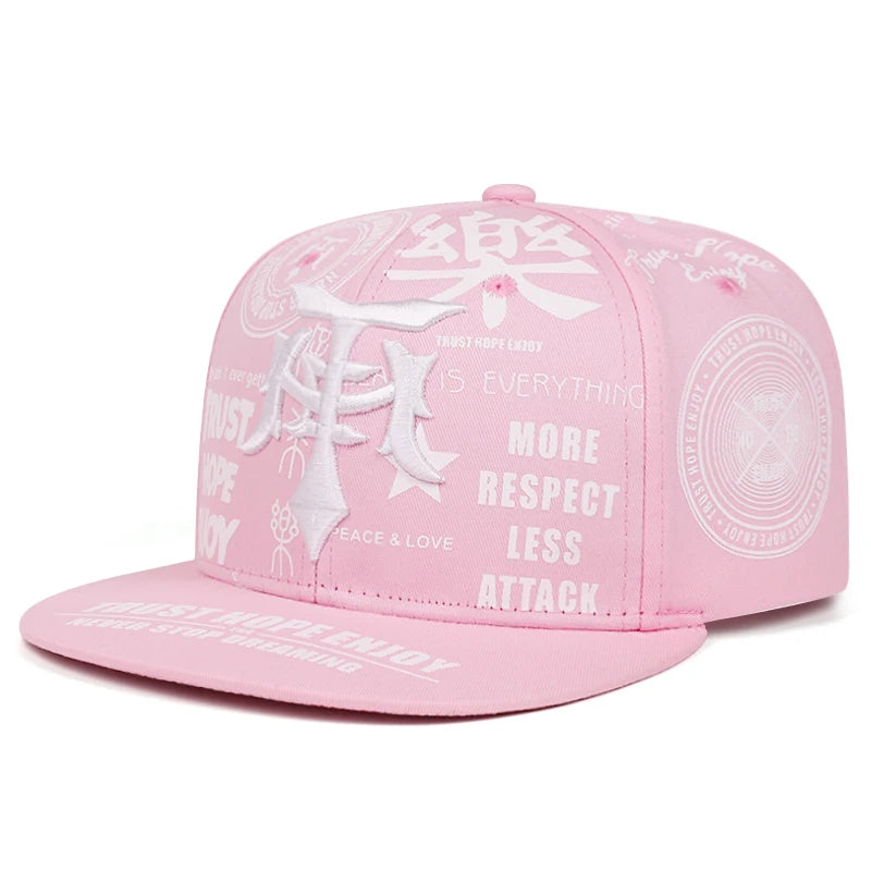 Fashionable Creative Baseball Hat T Graffiti Embroidery Street Hip Hop Hat