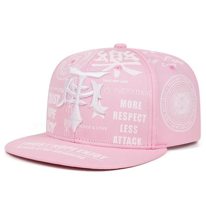 Fashionable Creative Baseball Hat T Graffiti Embroidery Street Hip Hop Hat
