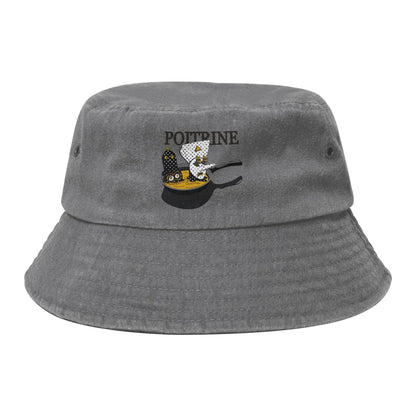 Street Angine De Poitrine Wearing Faces Band Bucket Hat
