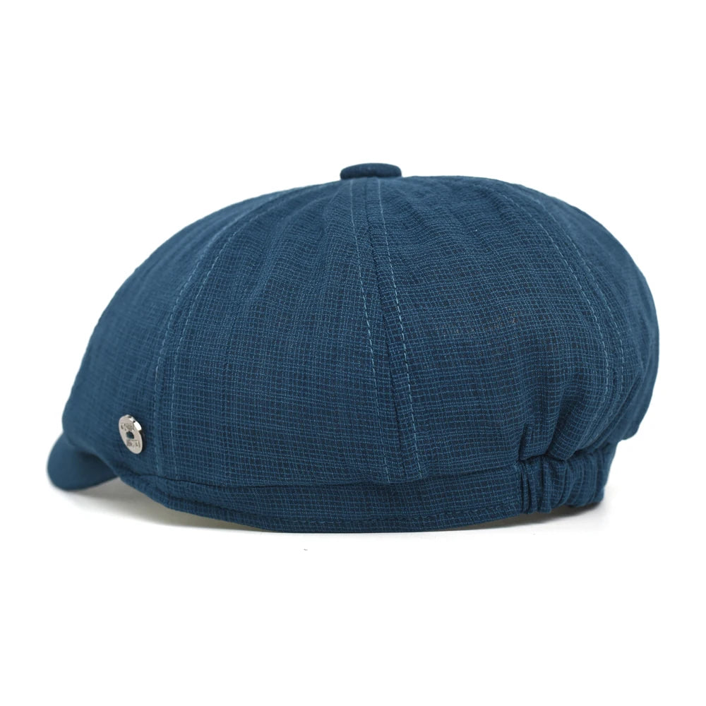 Spring Summer Breathable Mesh Newsboy Caps Men Woman