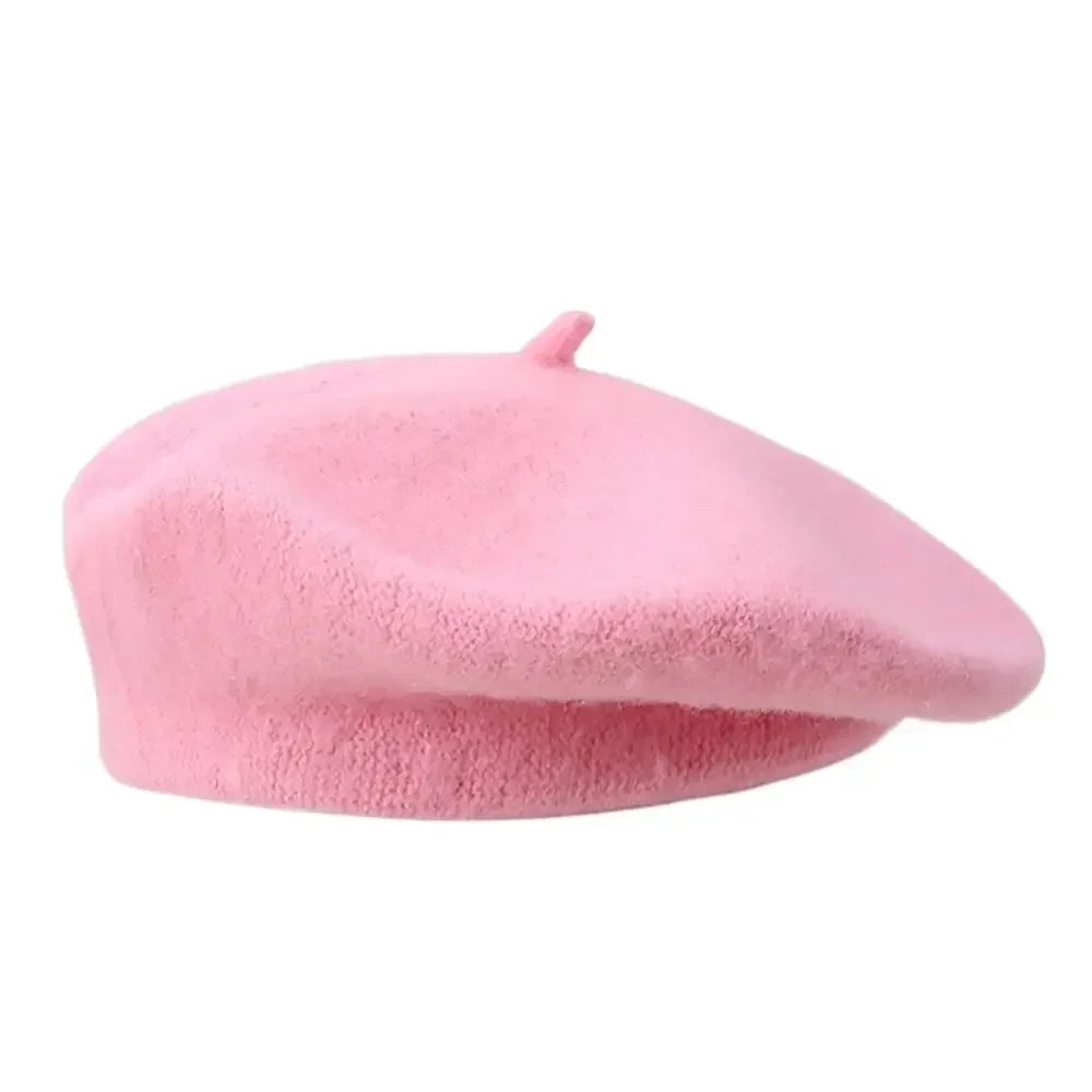 Berets Hat Autumn Winter Warm Wool Berets Hat