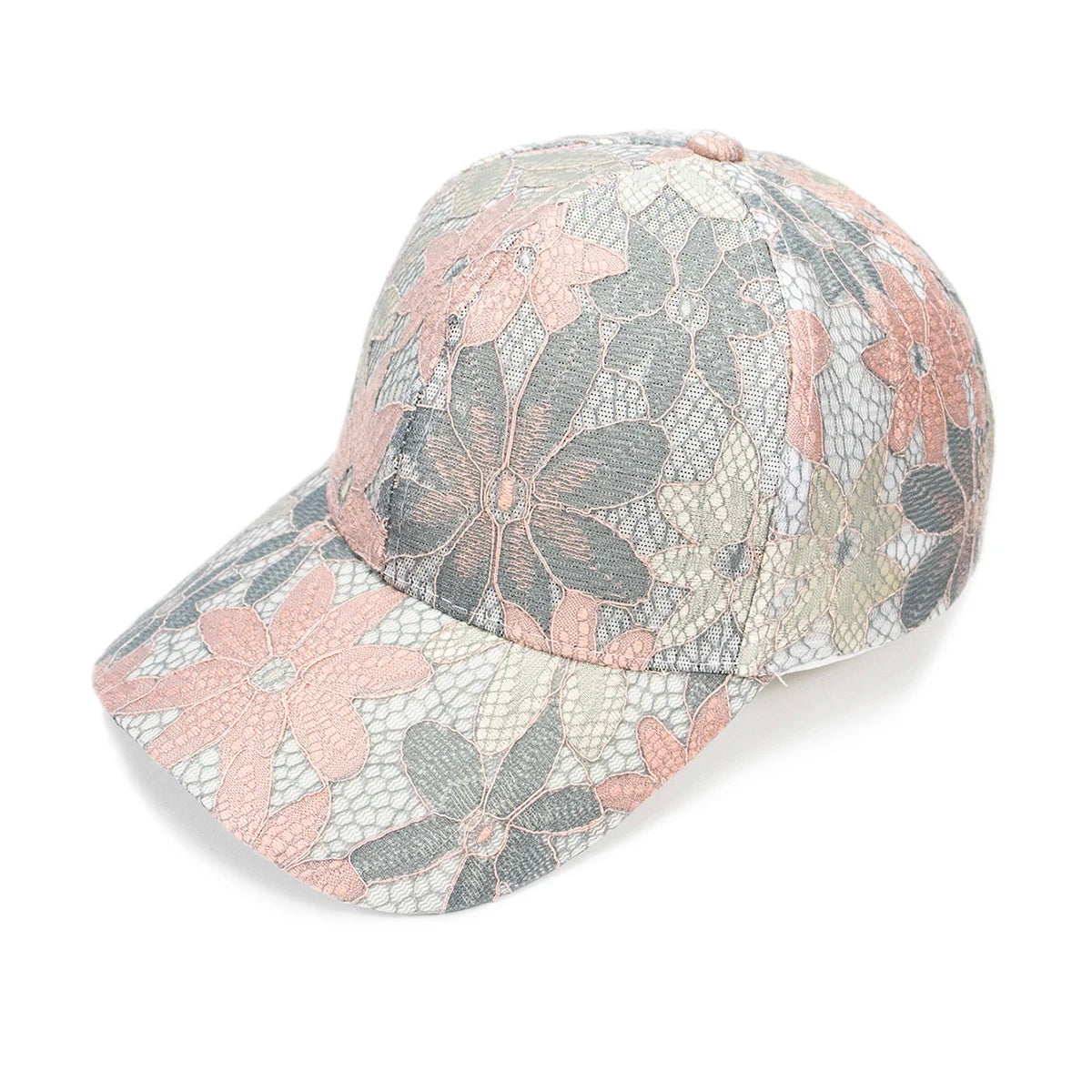 Fashion Women Lace Flower Baseball Caps