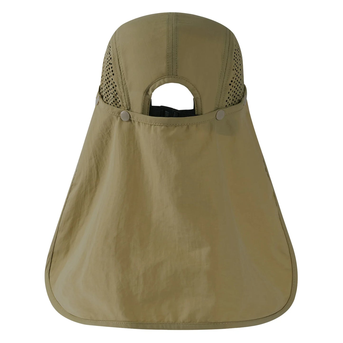 UPF 50+ Foldable Fishing Hat Baseball Cap With Removable Neck Flap Portable