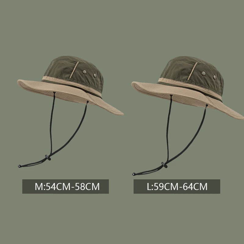 Custom Logo Men Quick Drying Large Size Bucket Hats