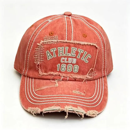 Unisex Vintage American Style Embroidered Letter Baseball Cap