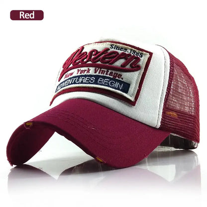 Streetwear Letter Embroidery Mesh Dad Baseball Cap Fashion Snapback