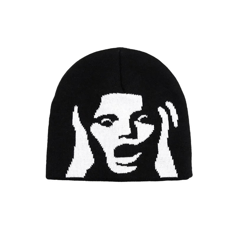 Women Hat Knitting Beanies Goth Tooth Caps Men