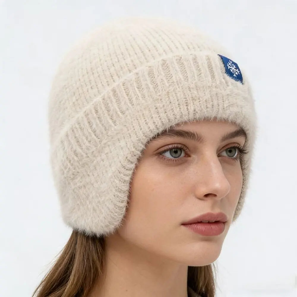 Pastel Color Fashion Faux Fur Knit Hat