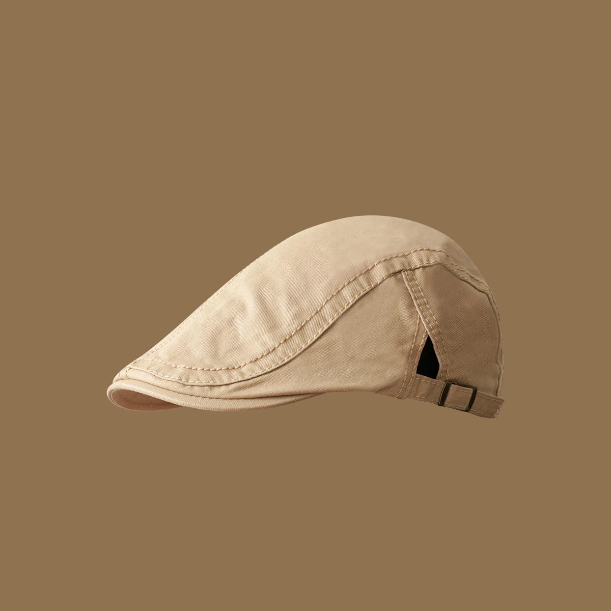 Forward Hat Solid Color Retro British Style Newspaper Hat