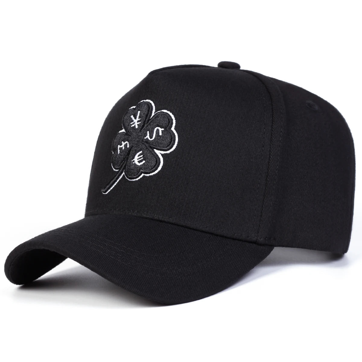 Unisex Four Leaf Clover Embroidery Baseball Caps Spring Autumn