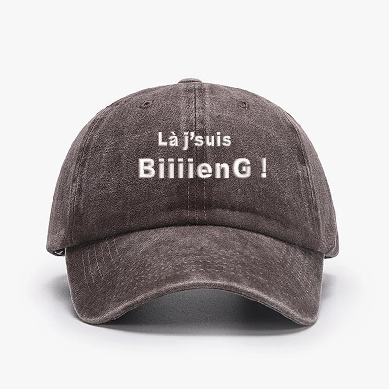 Fashion Brand Embroidery France Biiiieng Soft Men Baseball Caps