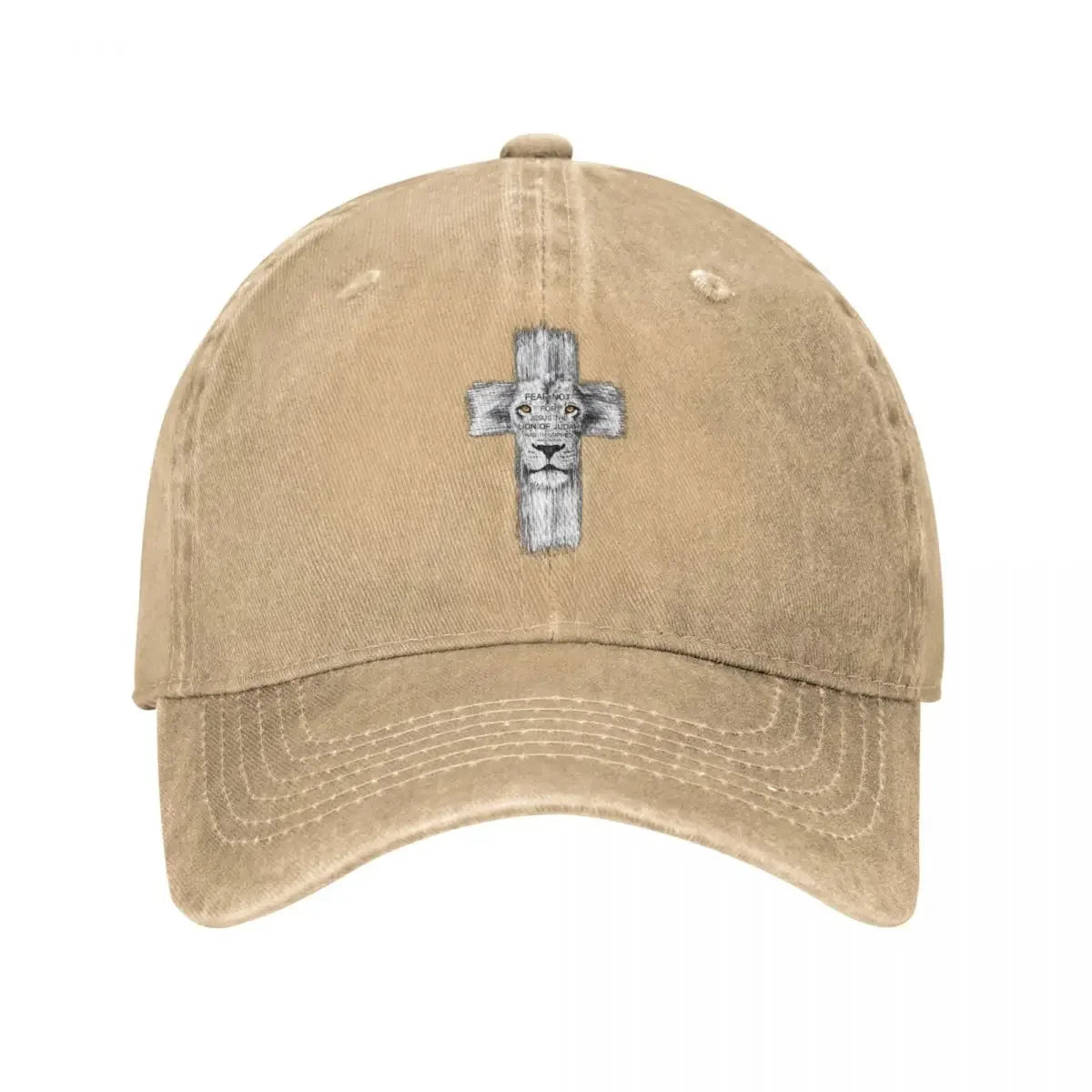 Jesus Cross Lion Baseball Cap Women Summer Snapback Sun Hat Casquette