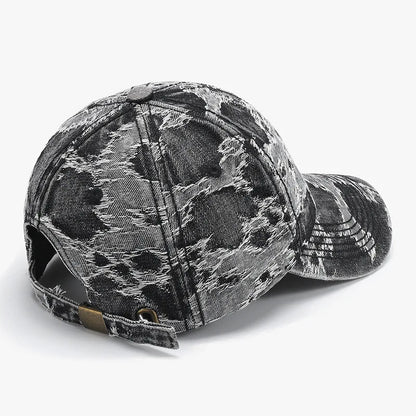 Vintage Washed Tie-Dye Baseball Cap For Men Women