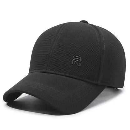 Unisex R Letter Embroidery Baseball Caps Spring Autumn Outdoor