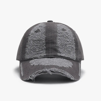 Washed Soft-Top Distressed Men's Large-Head Circumference Baseball Cap