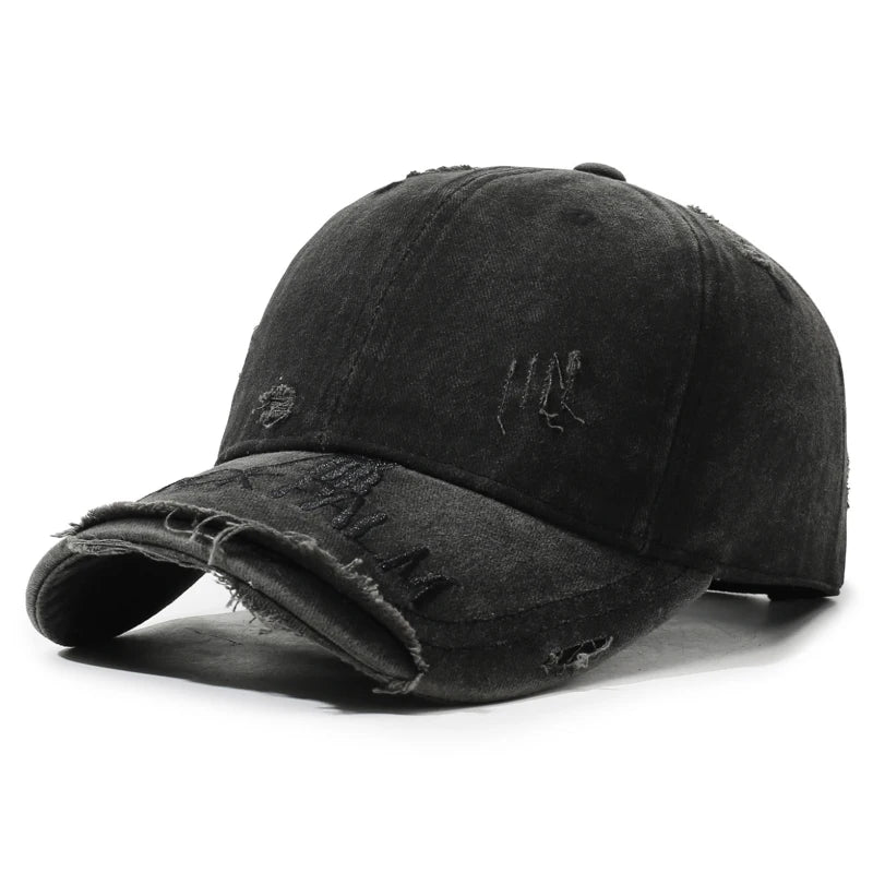 Spring–Autumn Faded Distressed American-Style Washed Cap