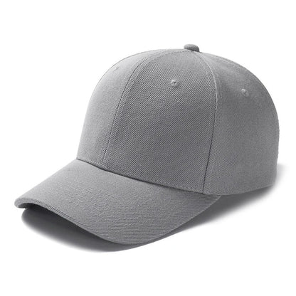 Adjustable Polyester Baseball Cap Unisex Solid Color Dad Hat