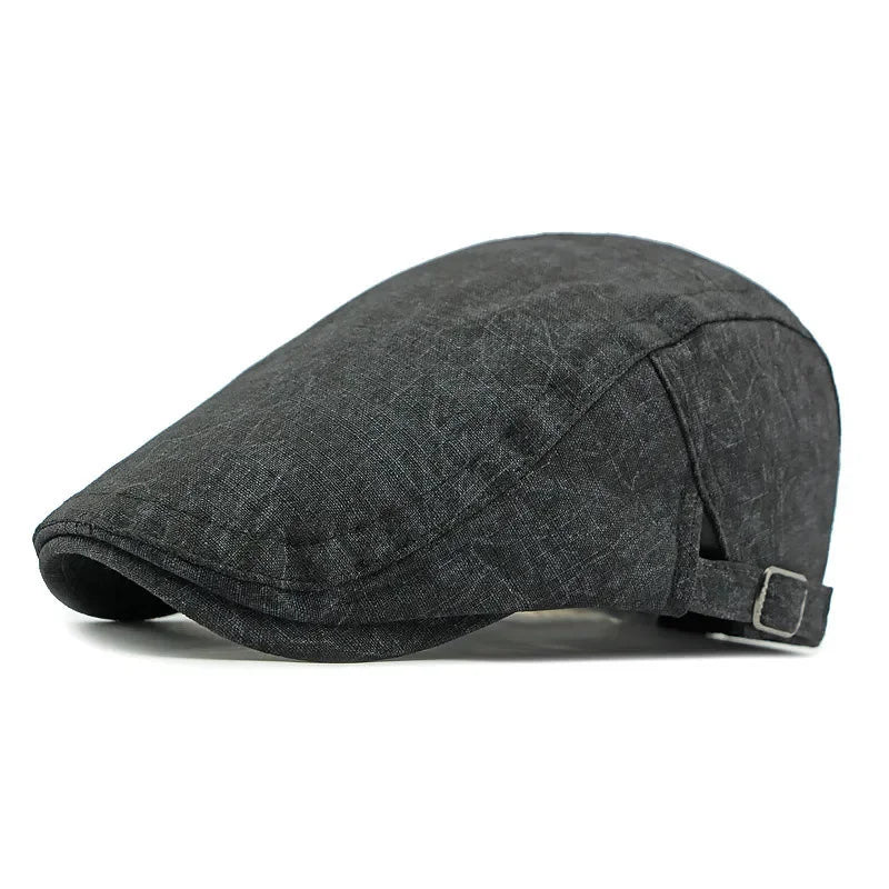 Four Seasons Cotton Print Newsboy Caps Octagonal Cap