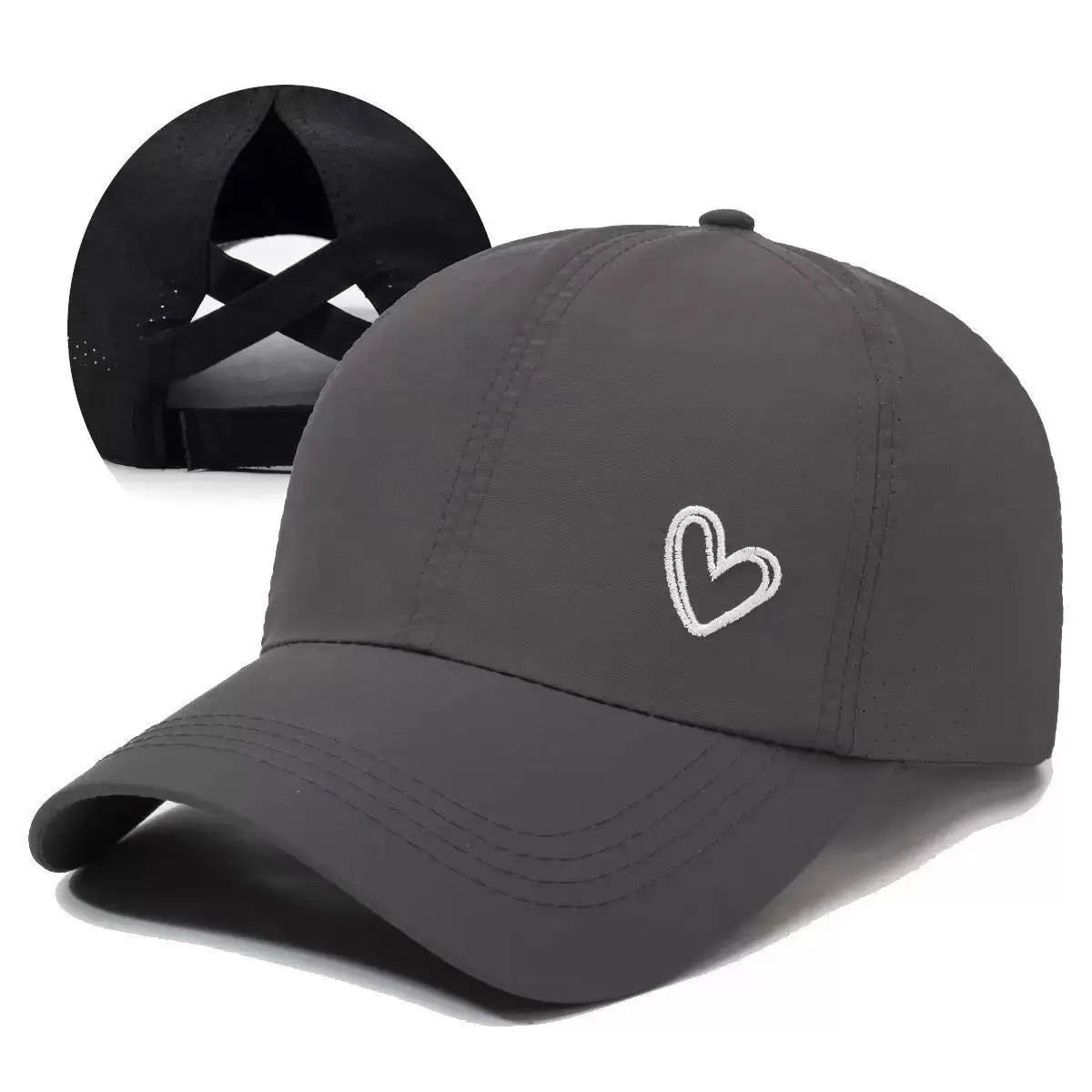Criss Cross Ponytail Hat Quick Drying Baseball Cap