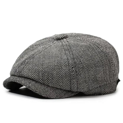 Autumn Winter Casual Men Newsboy Hat
