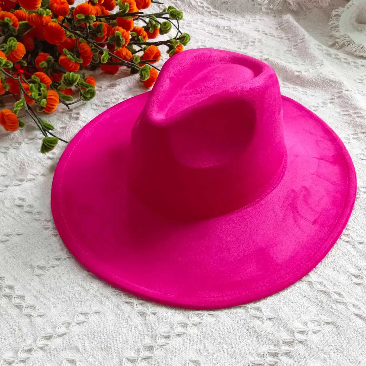 Vegan Suede Fedora Rancher Hats Blank Hats