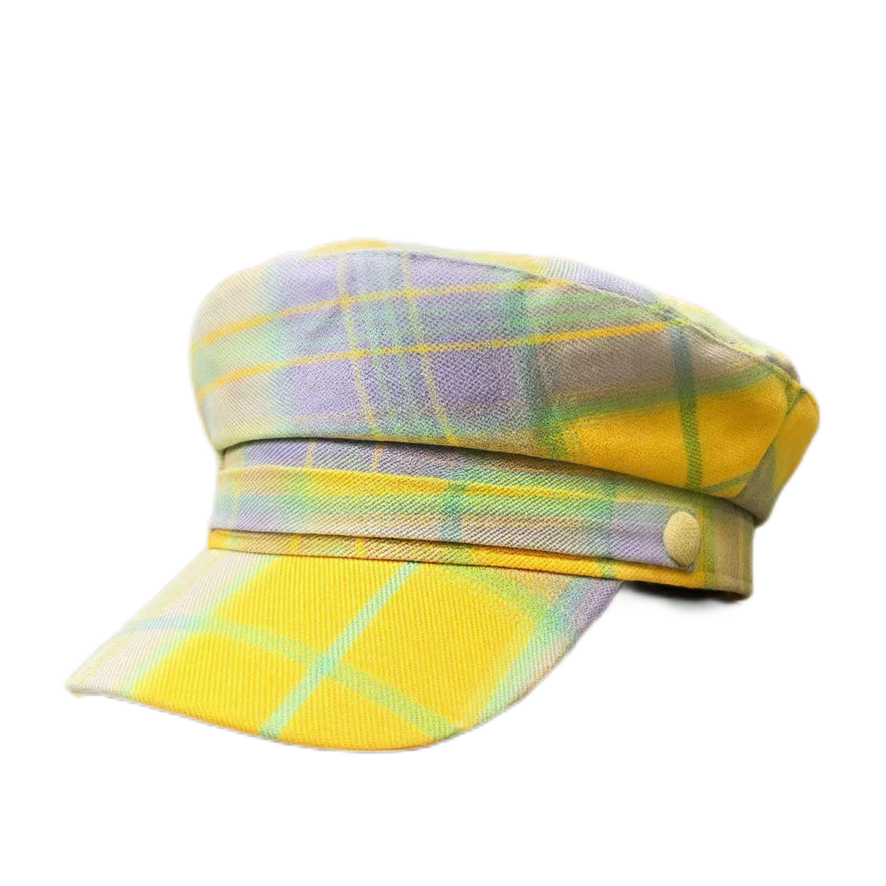 New Sweet Yellow Polyester-Cotton Captain Hat