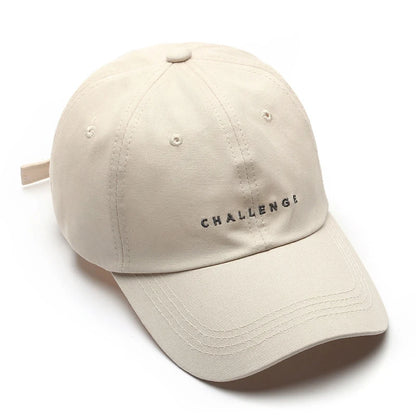 Summer Baseball Cap Women Men Letter CHALLENGE Trucker Hat Hip Hop Snapback Caps Outdoor Sun Hat