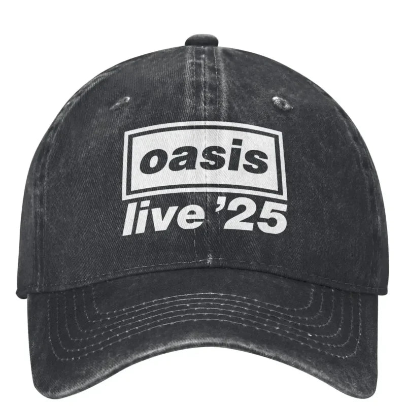 Casual 2025 O-Oasis Live '25 Rock Band Fans Baseball Caps
