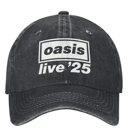 Casual 2025 O-Oasis Live '25 Rock Band Fans Baseball Caps