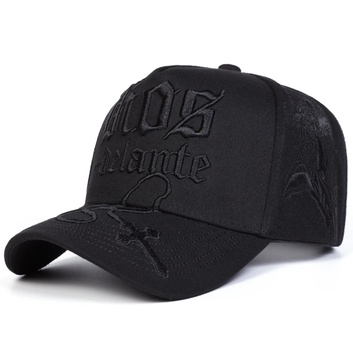 Unisex DIOS POR DELANTE Letter Embroidery Baseball Caps Outdoor Adjustable Casual Hats Sunscreen Hat Sports Cap