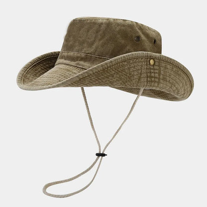 New Custom Logo Vintage Washed Cotton Fisherman Cap