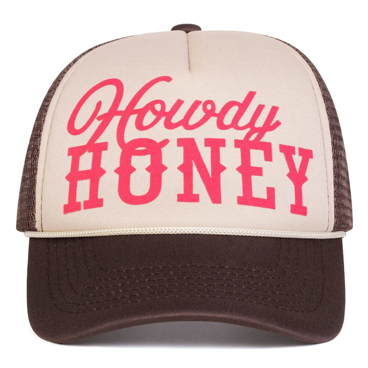 Unisex Howdy Honey Letter Printed Baseball Net Caps Spring and Summer