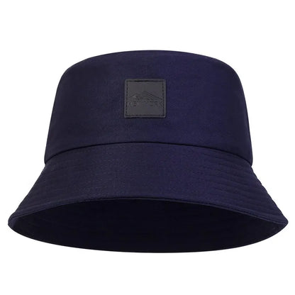 Unisex New York Leather Label Personality Bucket Hats Fishermen Caps