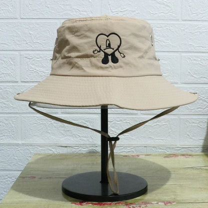 Bad Bunny Fishing  Fisherman Hats Un Vẻano Sin Ti Bucket Hat for Men Woman