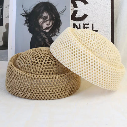 2026 New Summer Mesh Hollow Crochet Berets Women