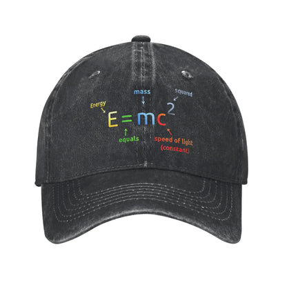 Energy Equals Coffee Baseball Caps