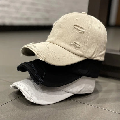 Retro Women Baseball Cap Solid Color Snapback Hat