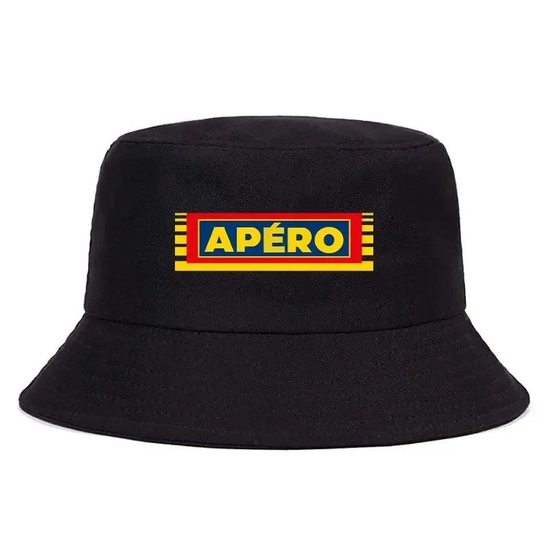 Adult Pastis Apero Bobs Man Reversible Bucket Hat Woman Outdoor Sports Fisherman Cap