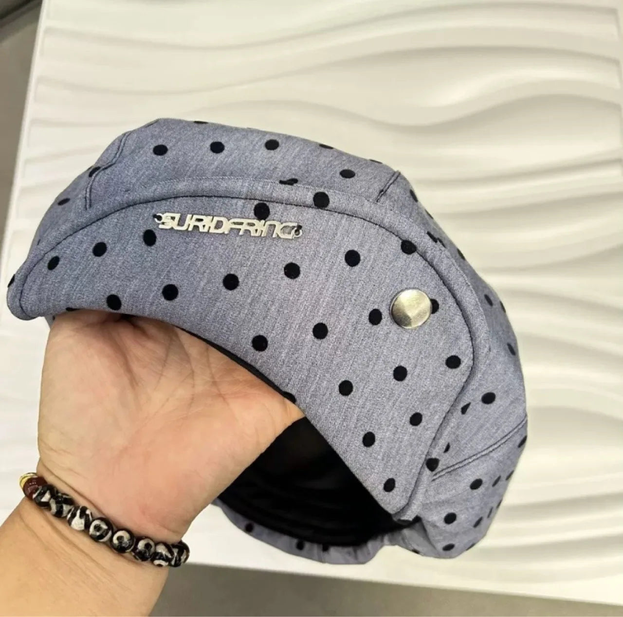 Polka Dotcloud Octagonal Hat Women's New Beret