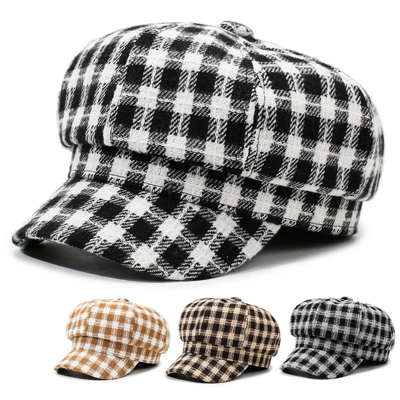 British Retro Women's Octagonal Hat