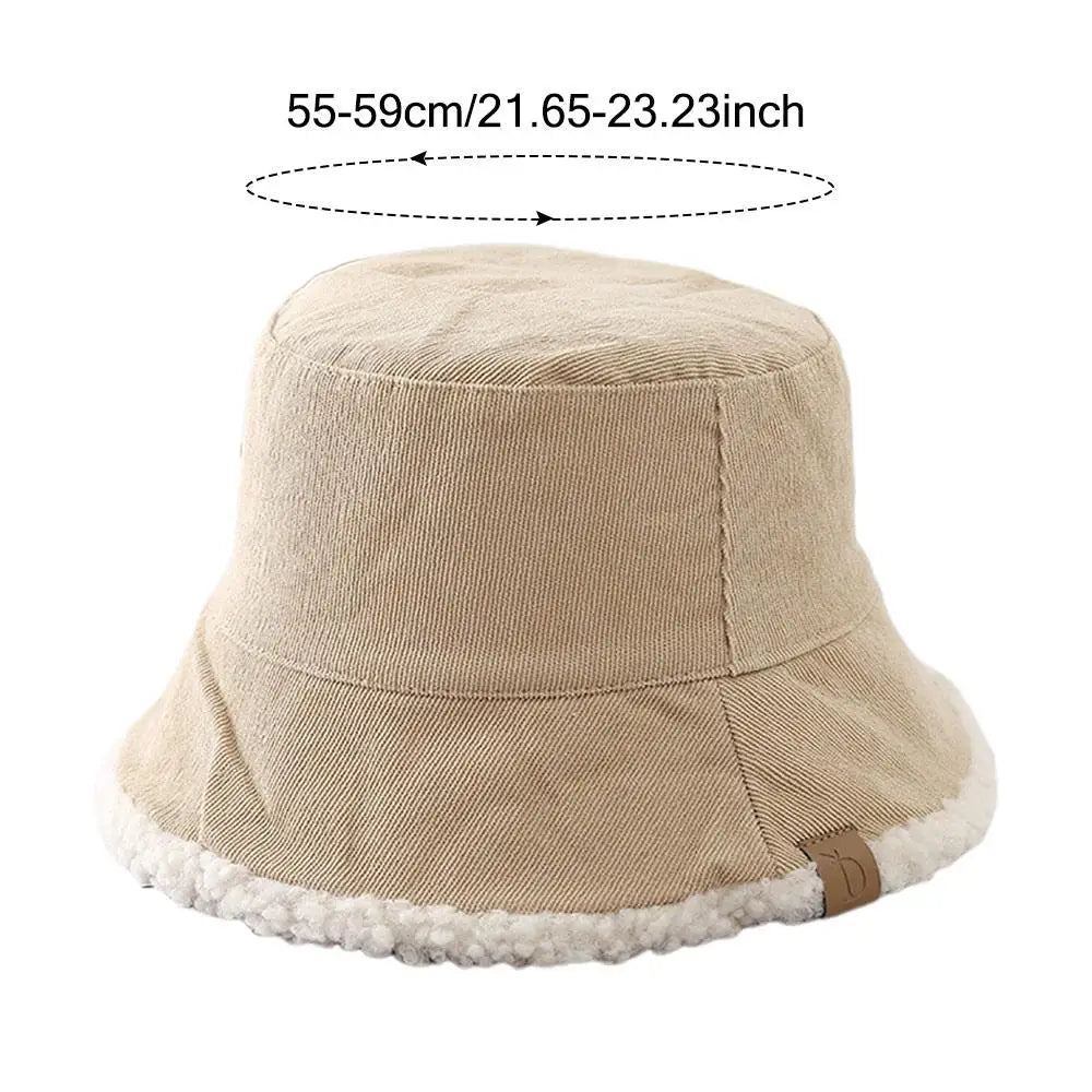 Trendy Lambswool Winter Bucket Hat