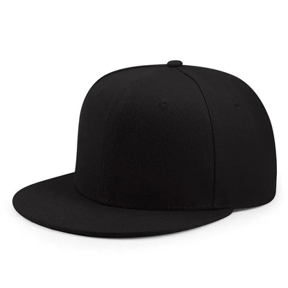 Wholesale Adult Blank Snapback Cap Male Hip-Hop Flat Peak Skateboard Hat Lady Sun Caps