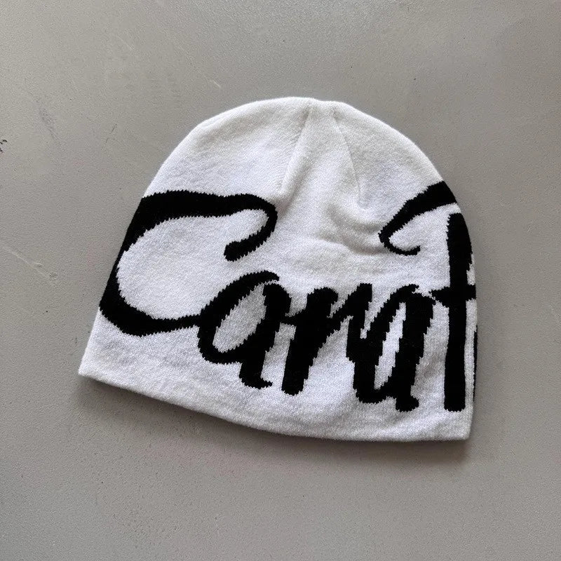 White Carat 2025 Winter Warm Caps Y2K Beanies Hats