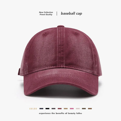 Washed Soft-Top Cross-Border Plain Baseball Cap